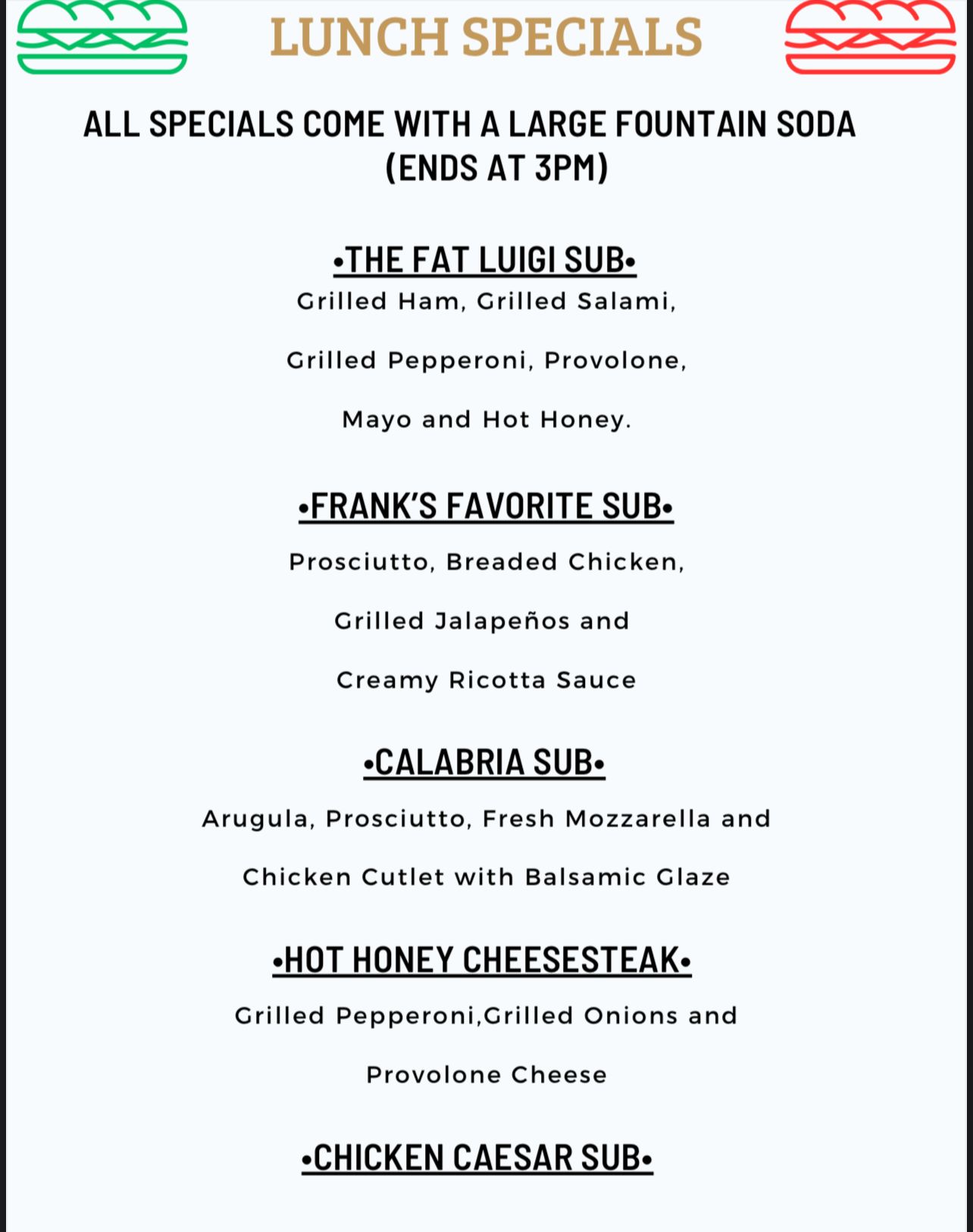 Franks lunch specials 512025