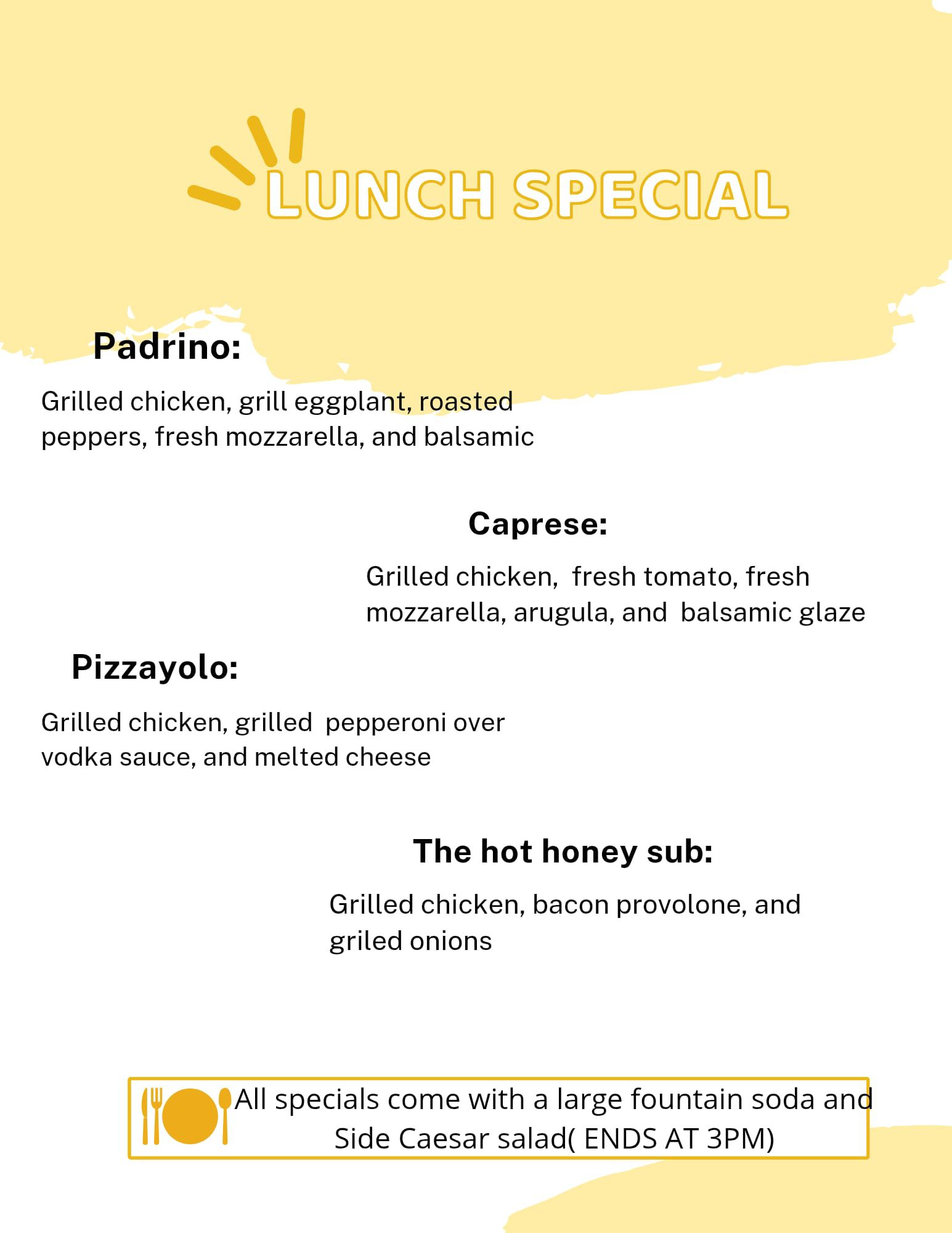 Lunch specials 6262025